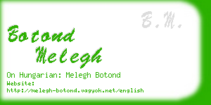 botond melegh business card